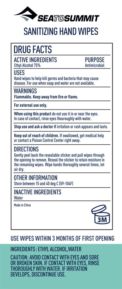 warning - SaniWipes Drug Facts   warning